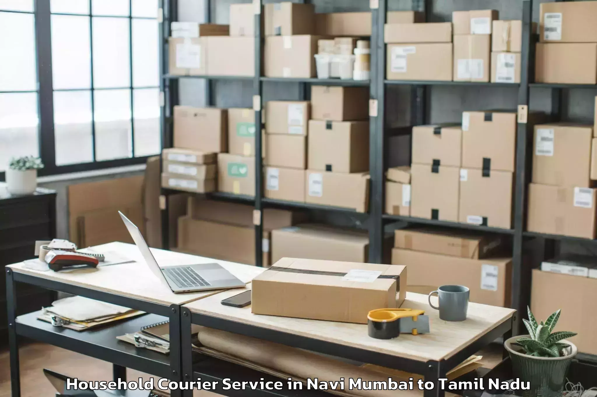 Expert Navi Mumbai to Vickramasingapuram Household Courier